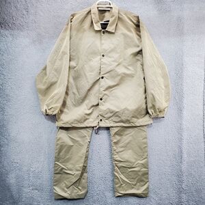 Fear Of God Essentials Coaches Jacket & Pants Set Mens Large Tan